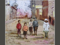 Дети. Гагаринский переулок. Москва сто лет назад.